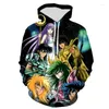 Männer Hoodies Frühling Und Herbst 3D Gedruckt Sweatshirts Saint Seiya Männer Frauen Kinder Mode Pullover Streetwear Junge Mädchen Kinder jacke