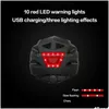 Cycling Helmets Intelligent Bicycle Helmet For Man Women Kids Bike Rechargeable Usb Led Light Mtb Electric Scooter Drop Delivery Dhrus