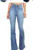 Dżinsy damskie 2024 Spring/Summer Spodnie wysoko talii krój dla kobiet mody swobodny szczupły dżinsowe spodnie Plus S-4xl