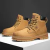 Botas 2023 Winter Mens Boots Martin Boots Boots Outdoor Marcas de luxo Design clássico Top Men Shoes Casual Bota Masculina