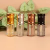 Storage Bottles 1PC 3ml Gold Silver Roll On Glass Bottle 6ml 12ml Small Roller Perfume Essential Oil Container Empty Refillable