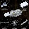 Strings Christmas Led Snowflake Lights String 8 Modes Waterproof Fairy Garland Curtain For Party Wedding Holiday Xmas Decoration