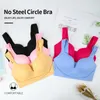 Plus size sutiãs para mulheres roupa interior sutiã sem underwire ossos sem costura push up sutiã topos bralette sutiã sem fio esportes colete 240201