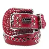 Män kvinnor BB Simon Belt Luxury Designer Belt Retro Needle Buckle Belt 20 Color Crystal Diamond