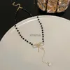 Chokers Koreaanse Hart Vlinder Hanger Kwastje Kettingen voor Vrouwen 2023 Nieuwe Initial Strass Parel Choker Kraag Sleutelbeen Ketting Sieraden YQ240201