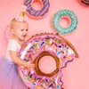 Party Decoration Donut Themed Big Star Foil Balloons For Baby Girl Birthday Decorations Swirls Banner Supplies Gifts Favor