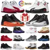 avec boîte Jumpman 12 12S Chaussures de basket-ball Entraîneurs pour hommes Cherry Brilliant Orange Field Purple Winterized Royalties Playoffs Twist Baskets de sport Chaussure d'extérieur