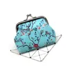 DHL120PCS -mynt Purses Floral Leaf Printing Pu Ear Line Hasp Short Wallet Mix Color