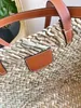 Mode raffias The Tote Shopper Beach Basket Designer Bag Classic Luxurys handväska väv resan pochette koppling halmväskor kvinnor mens crossbody sommar hink shou