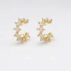 Boucles d'oreilles créoles Hip Hop, accessoire de bijoux, manchette en Zircon Micro pavé, Clip Non perçant pour femmes, cadeau de fête, 1 paire