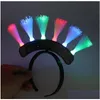 لوازم الحفلات الأخرى لحفلات الألياف الوامضة الألياف الضوئية LED HEAD BOPPERS BIDDAY RAVE Party Atmosphere Supplies Supplies DHFK1