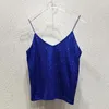 Women's Tanks Halter Tank Top Summer Aesthetic Clothes For Women Off White Vintage Crop Evening Black Glitter Shiny Sequins Loose