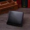 Portefeuilles hommes garçons boufold portefeuille cuir pu avec espace de poche de poche porte-slots casse de pochette de pochette