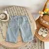 Trousers Autumn Baby Loose Toddler Boy Denim Pants Fashion Pocket Infant Girl Casual Cotton Kids Clothes