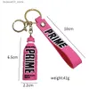 Nyckelringar Lanyards Söt Prime Drink Keychain Fashion Bottle Key Chains For Car Key Bag Pendant Women Men Party Favors Keyring Gifts Wholesale Q240201