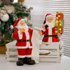 Estatuetas decorativas northeuins resina santa estátuas de noel bonecas Navida Inverno presente para coleta de interiores decoração de artesanato em casa