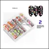 Decalcomanie Per Unghie Adesivi Per Nail Art Decalcomanie Set Per Natale Halloween Carta Di Trasferimento Unghie Decorazioni Suggerimenti Strumenti Per Manicure 4 Cm 10 Pz Ottzg