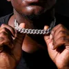 Collana a catena a maglia cubana Miami da uomo da 8 mm Collana in argento sterling 925 Catena di gioielli hip-hop ghiacciata