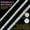 Wuzhou prix usine collier Hip Hop S925 argent avec Gra Vvs Moissanite lien cubain 2mm - 6.5mm Moissanite chaîne de Tennis bijoux