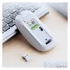 Mice Inphic Pm1 Wireless Mouse Rechargeable 2.4G Slim 500Mah Silent Computer With Usb Receiver 3 Adjustable Dpi Travel Drop Delivery C Otkpu