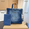 22 sopor 35 cm stor kapacitet Kvinnor denim ryggsäck diamantgitter lyxiga crossbody väska vintage designer axelväska underarmsäck med korthållare resväska