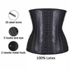 25 huesos de acero Entrenador de cintura de látex Tallas grandes Corsé Fajas Adelgazantes Vientre Mujeres Body Shaper Modelado Correa Faja reductora 240131