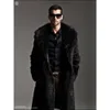 Manteau de fourrure de styliste pour hommes, mi-long, laine artificielle, chaud, automne/hiver, 2I6Q