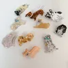 Hair Clips Korean Dog Animal Accessories Acetic Acid Clip French Corgi Cute Geometry Claw Dorp