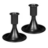 Candle Holders 2x Pillar Candlestick Holder Iron For Fireplace Festivals Dining Room