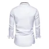 Camisas casuais masculinas Mens Camisas Casuais Parklees 2022 Outono Manta Trabalho Formal para Homens Slim Manga Longa Botão Branco Camisa Vestido Bu Dh1F8