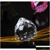 Crystal New Hanging Clear Crystal Ball Sphere Prism Pendant Spacer Beads For Home Wedding Party Light Lamp Sqcrdh Dhseller2010 Drop de Dhsyz