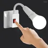 Suportes de lâmpada E27 UE EUA UK Plug Soquete Lâmpada Ajustável Suporte Rotativo Luz com Interruptor de Economia de Energia LED Base de Mesa