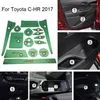 Interior Accessories For Toyota CHR 2024 C-HR Gate Slot Pad Anti-slip Cup Rubber Door Groove Mat Decoration Trim