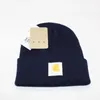 2023 Men Winter Beanie Brand Warm Beanies European American Double-Layer Folded Knit Women Woolen Hat w9