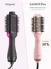 LANDOT Brosse pour sèche-cheveux chauds : brosse à air chaud améliorée Plus 2.0, sèche-cheveux en une étape, styler et volumateur 4 en 1 pour sécher, lisser, boucler, volumiser les cheveux.