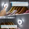 Night Lights 3 Modes LED Touch Dimming Magnetic Base USB Charging Wall Round Portable Sensor Lamp Hallway Bedroom