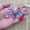 Nyckelringar Fairy Tail Acrylic Japanese Anime Söta Tassels Classic Böhmen Keychain för väskedekoration Kvinnor Flickamyckelring
