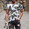 T-shirts hommes 2022 Été Nouveau modèle de papillon exquis T-shirt pour hommes Casual surdimensionné à manches courtes Vêtements Streetwear 3D Impression Top Tee Q240201