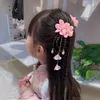 Hår tillbehör kinesisk stil klipp flicka år huvudbonad barn baby peruk hårnål båge