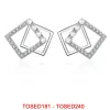 Rings Fahmi 2021 new style 100% 925 sterling silver quadrilateral earrings fashion DIY earrings jewelry manufacturer ladies earrings