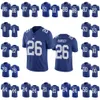 New York'Giants'men #26 Saquon Barkley 8 Daniel Jones 10 Eli Manning 87 Sterling Shepard Custom Women Youth Limited Jersey