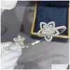 مصمم السلسلة الذهب Sier Fashion Men and Women Pendant Diamond Flower Bracelets الزفاف تصميم مجوهرات خاصة جودة تسليم DHSVF