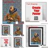 그림 Kehinde Wiley Art Painting Poster Wall 장식 그림 인쇄 UNFRAME 16 Qylbki Bdenet 드롭 배달 Dhykw