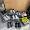 Upphöjd sneaker 2024 sneakers 3xl herrskor designer triple s spår sport paris generation slitna sport tjocka sulor smutsiga slitna effekt sko jcmr