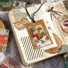 Opakowanie na prezent 100 Prześcieradło Partia Bożego Narodzenia retro książka Materiał Notatki wiadomości Dekoracyjne papierkowe Scrapbooking Diary Album Lable