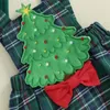 Kledingsets Mababy 0-18m Kerstmis geboren babymeisjes Kleding Kerstmiskostuums Outfits Rompers Santa/Tree Skirts Hoofdband D05