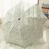 Зонты двухслойные, анти-УФ, женский зонт от дождя, кружевной зонт с цветком, дорожный ветрозащитный складной солнцезащитный крем, солнечный зонтик