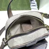 Neo vintage najwyższej jakości markowa torba metalowa tygrys dekoracyjny prezbiopiczny logo design na płótnie skórzane torby na telefon komórkowy torby na ramię posłańca torby męskie.