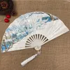 Decorative Figurines Summer Cool Folding Fan Couple Models Chinese Classical Handheld Hanfu Matching Po Props Ventilador Cultural Craft Gift