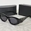zonnebrillen designer zonnebrillen voor dames Luxe zonnebrillen Ovaal Klassiek Metaal Driehoek Label UV-bescherming Outdoor Temperament Trendy
